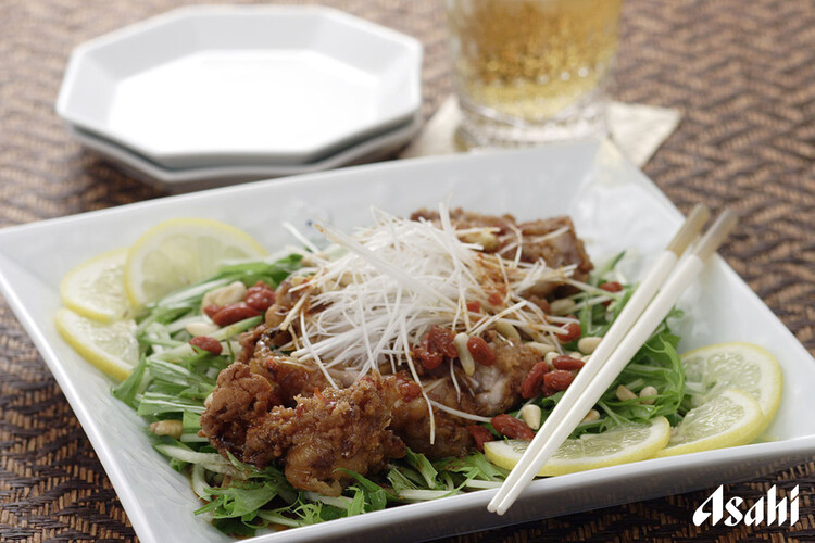 とまらないたっぷりネギだれ 油淋鶏