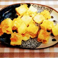 秋なすと焼き豆腐の田楽