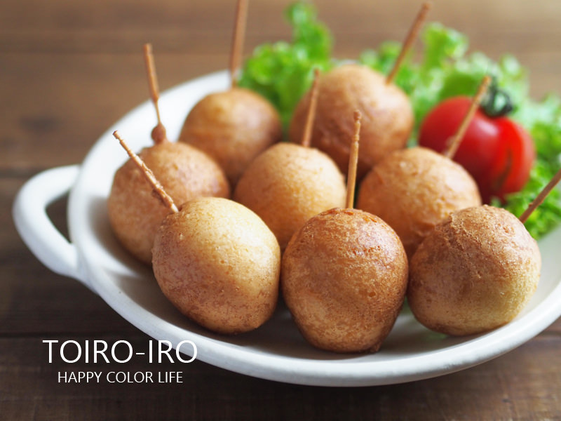 揚げないアメリカンドッグ・おやつボールホットプレート・グリルなべのレシピ知る・楽しむ象印