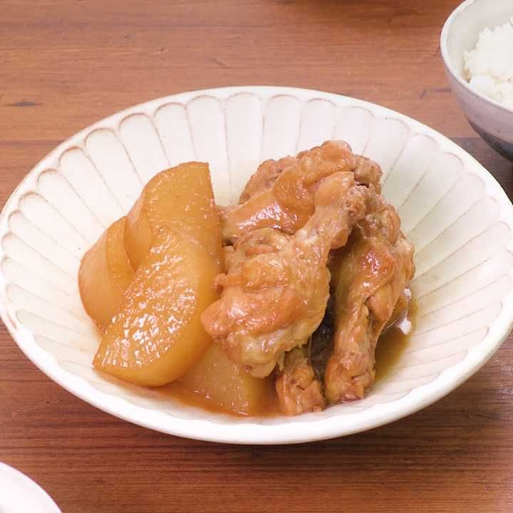 さっぱりやわらかな仕上がり♪ 大根と手羽元のポン酢煮