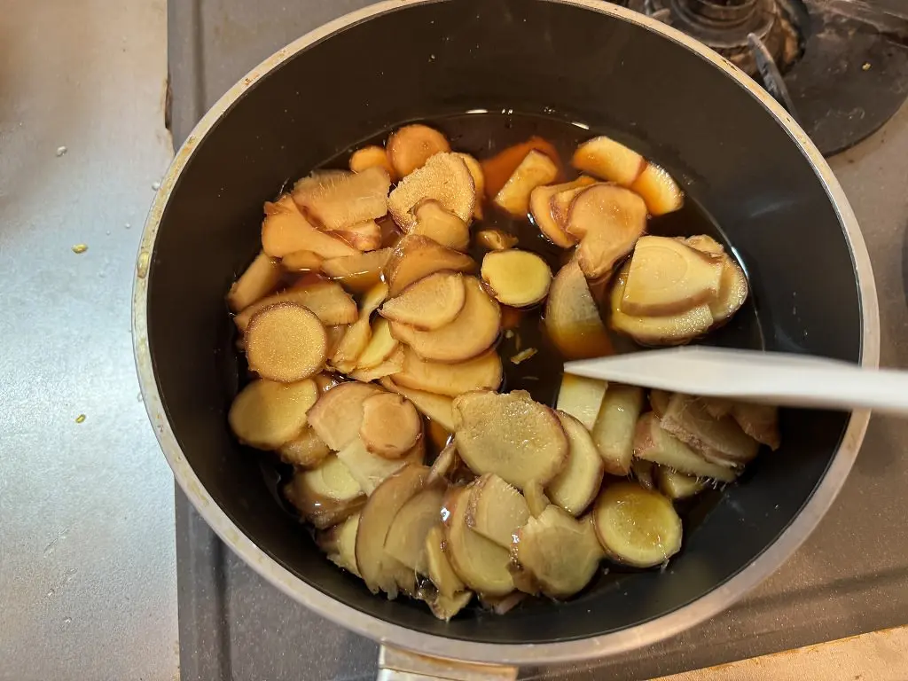 新生姜と仲間達の甘辛煮