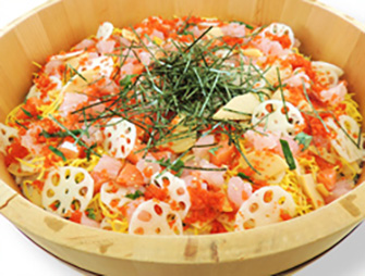 たけのこと海老のちらし寿司