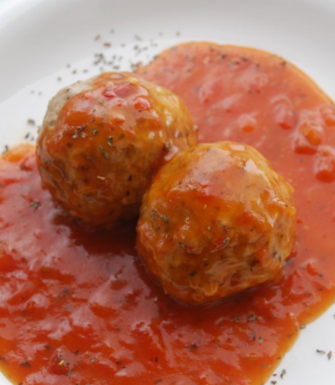 山でご飯！☆トマトジュースで作る簡単ポルペッティ☆