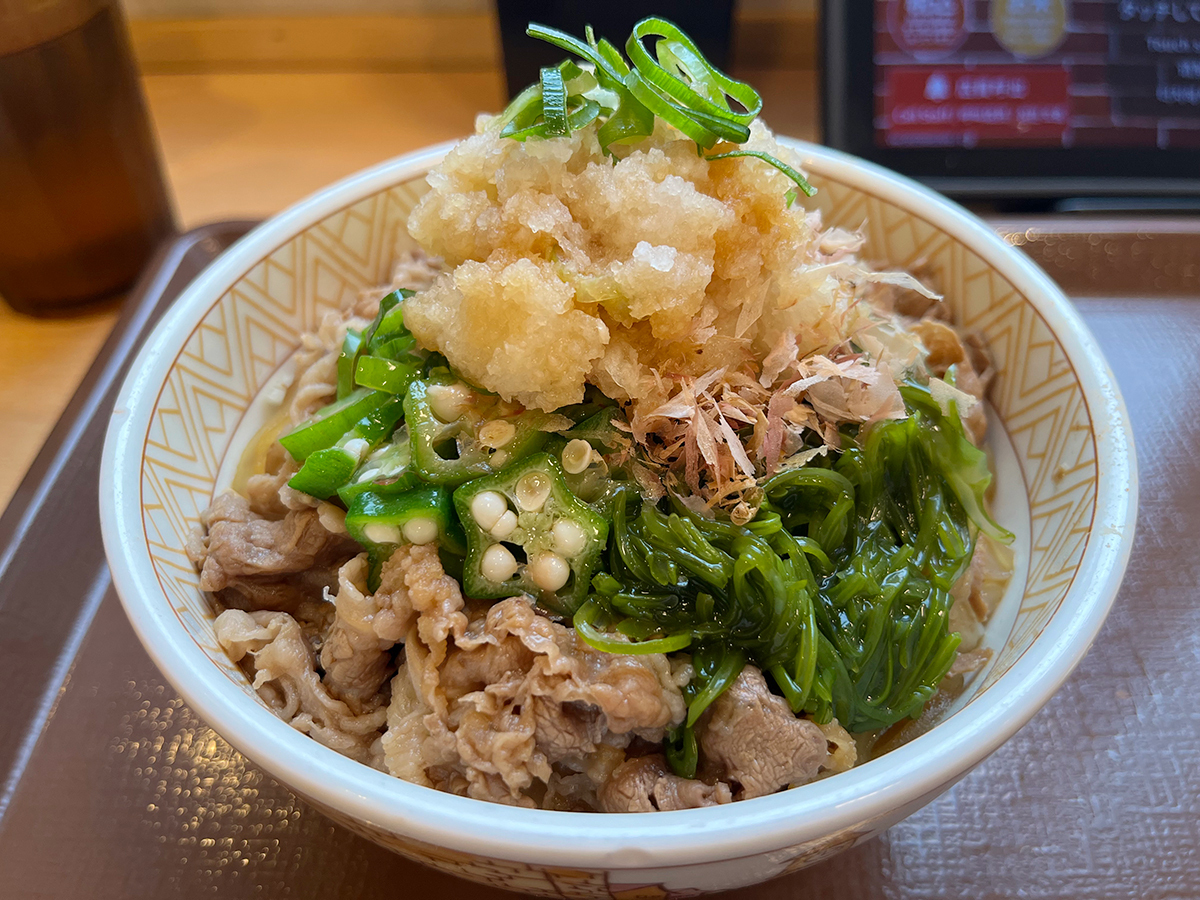 オクラとめかぶの和え物