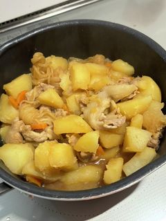 クッキングプロで鶏肉と野菜の煮物 圧力鍋