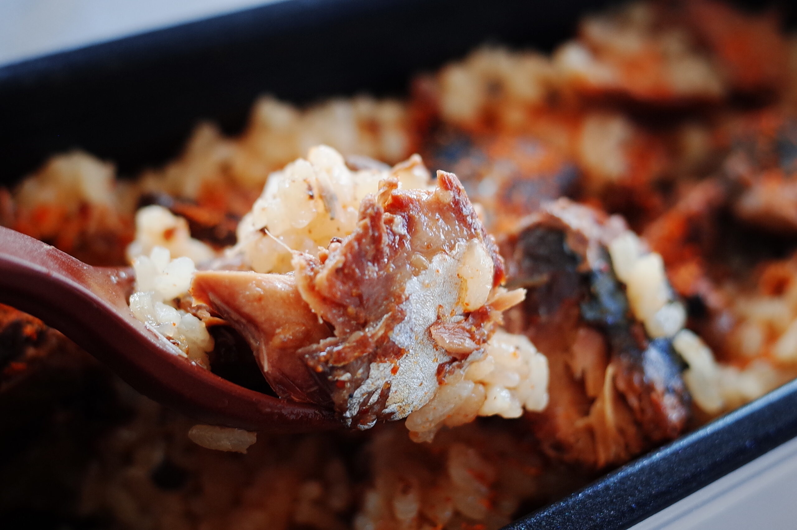 さばの味噌煮缶de炊き込みご飯