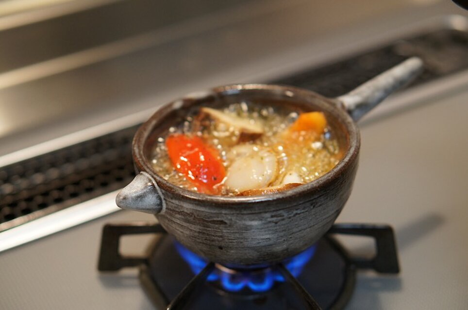 耐熱アヒージョ鍋 大窯元ろくろ糸島くらし×ここのき 公式通販サイト