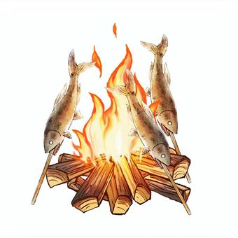 白身魚の西京焼きのイラスト無料のフリー素材 イラストエイト