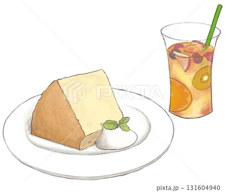 シフォンケーキのキャラクターかわいいフリー素材集 いらすとや