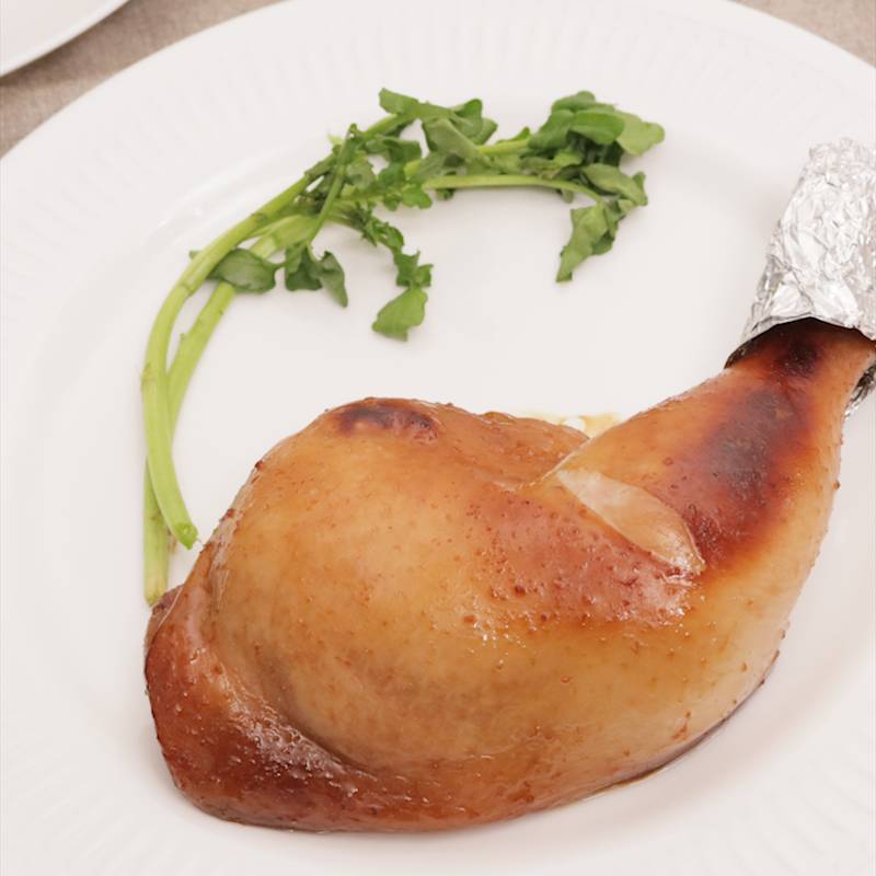 「丸鶏のローストチキン」