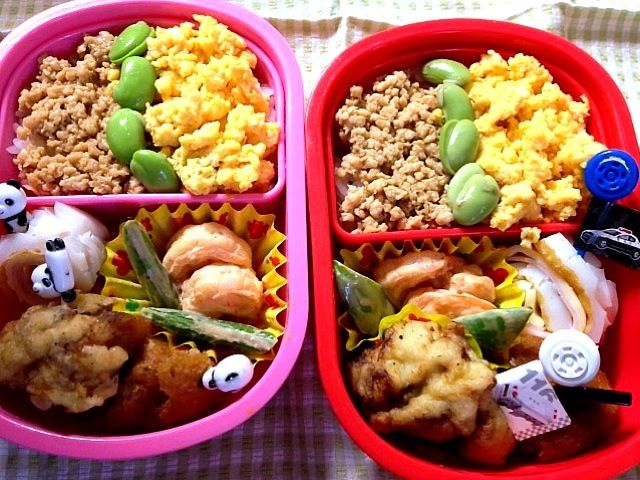 簡単鶏そぼろのダッフィー弁当＊キャラ弁 高速動画あり: momo's obentou＊キャラ弁 Powered by ライブドアブログ