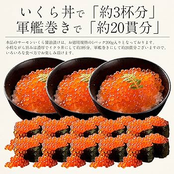 冷凍 北海道産 いくら醤油漬け 500g 国産 どんぶり 軍艦巻 寿司 鮭 しゃけ イクラ 海鮮丼 手巻き寿司 パーティー 6309600099 :海産王子 - 通販 - Yahoo!ショッピング