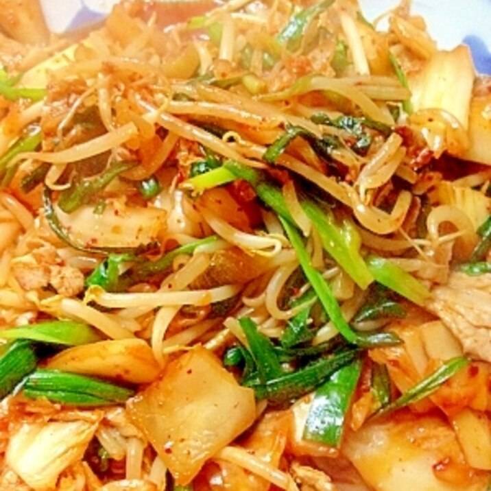 レンジで簡単！ツナもやし めんつゆで味付け一発