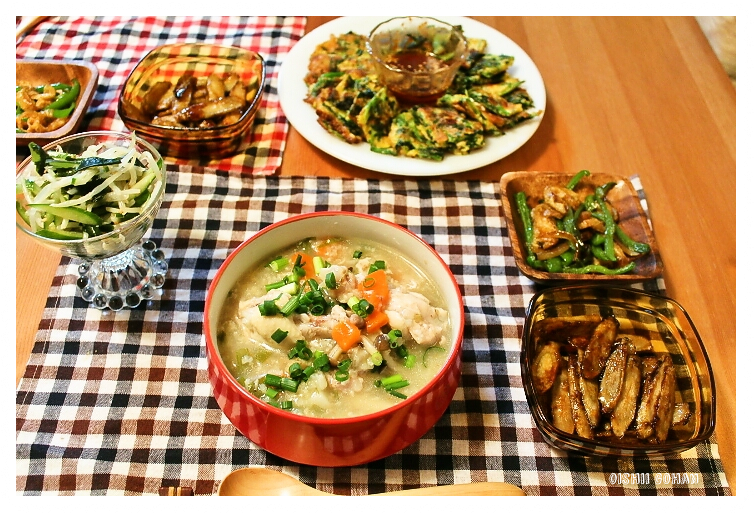 「手羽元の梅煮」の献立