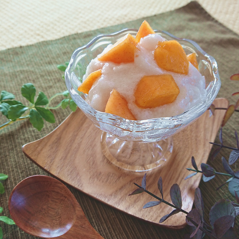 柿のデザートスープ