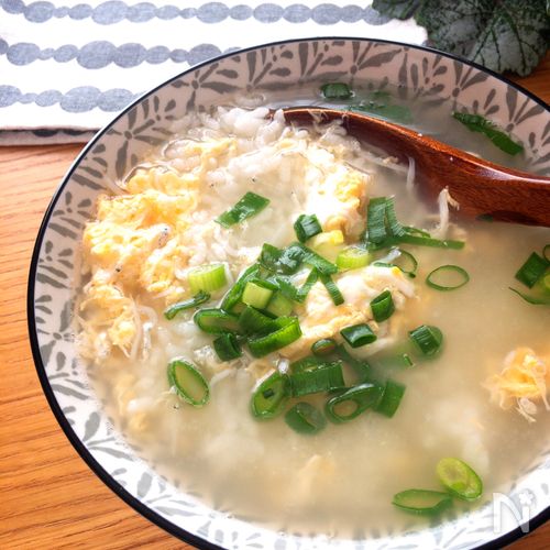 病気の時も無理なく 大根葉しらす味噌味簡単おじや レシピ・作り方 by Minori_ohisamanotikara - 楽天レシピ