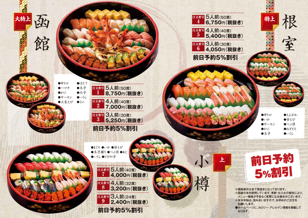 函館 四季海鮮 旬花 コスパ最強の豪華日替りランチ メニューあり函データ