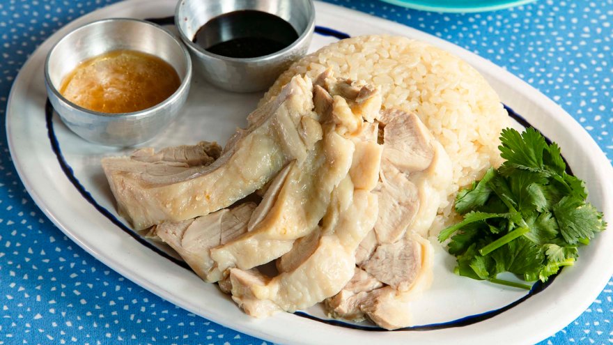 炊飯器で海南風チキンライス