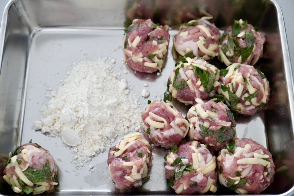 豚こまの梅じそまるめ焼きのレシピトクバイ