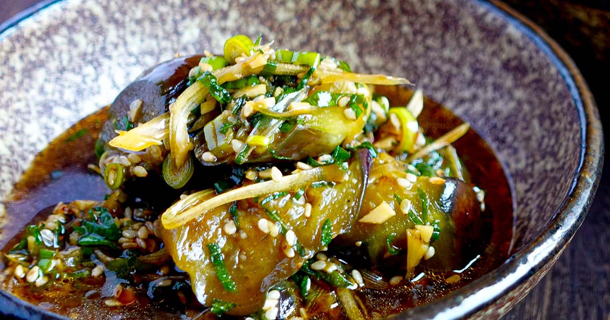 揚げない！鶏むね肉となすの南蛮漬け 作り置き