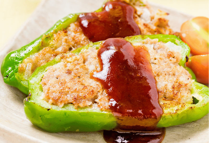 甘辛味がおいしい！基本のピーマンの肉詰め
