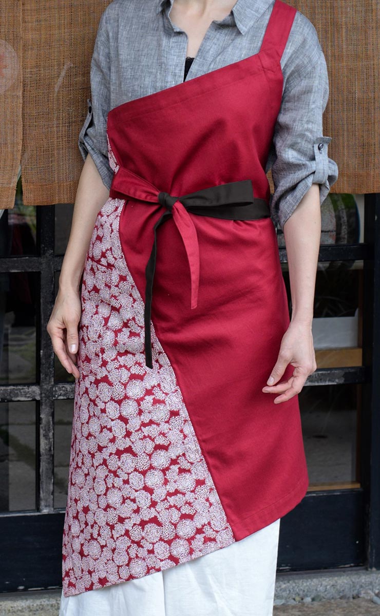 型紙いらずで、おしゃれに仕上がる！ワンショルダーエプロンの作り方 – kokka-fabric.com