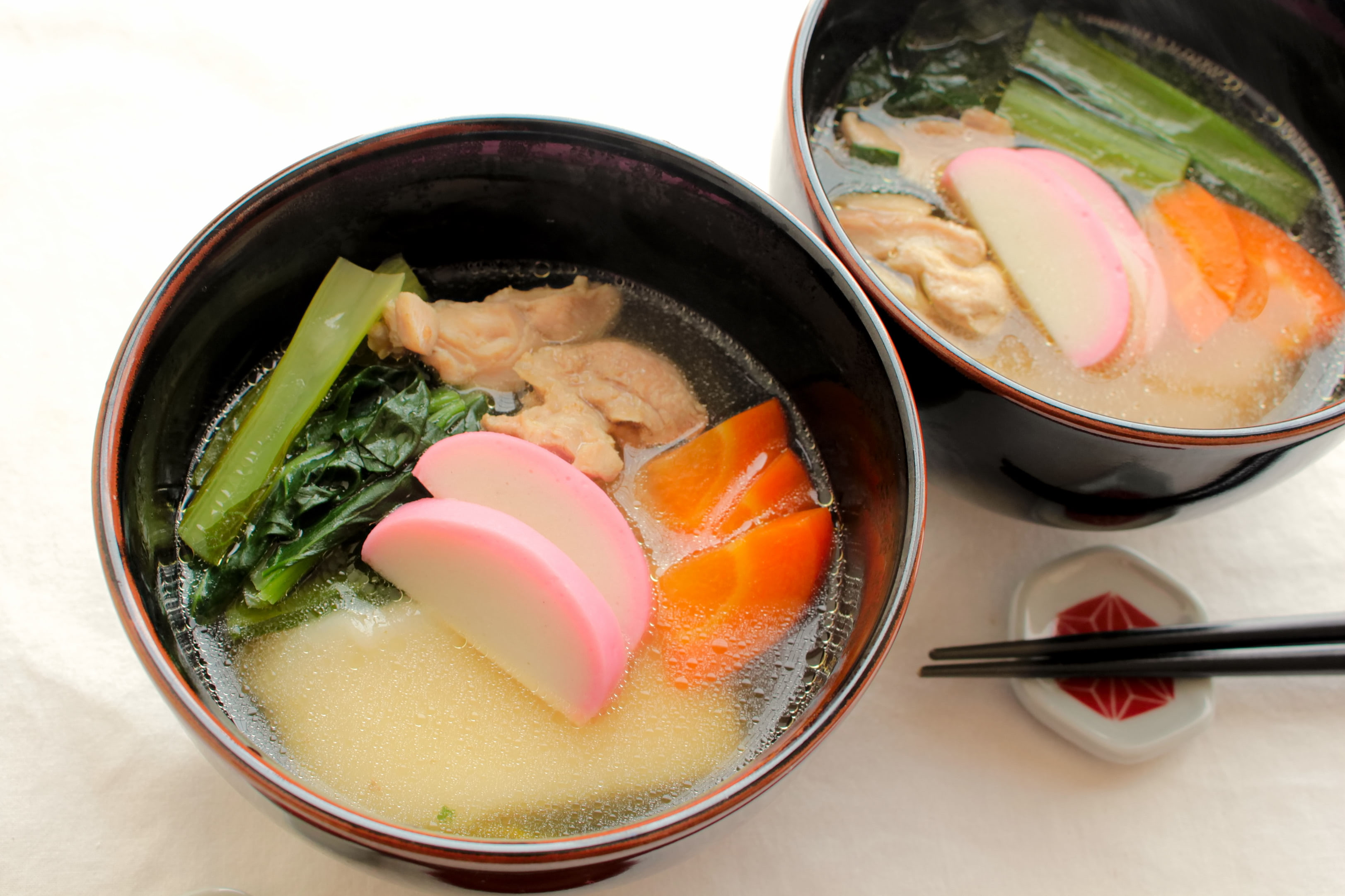 関東風お雑煮 白だし使用