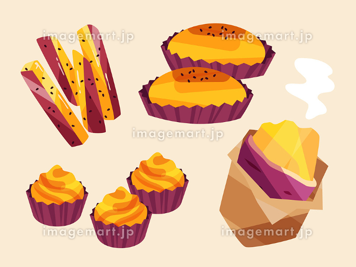 焼きイモとうさぎさんかわいいフリーアイコン・イラストの無料素材サイトフリーペンシル