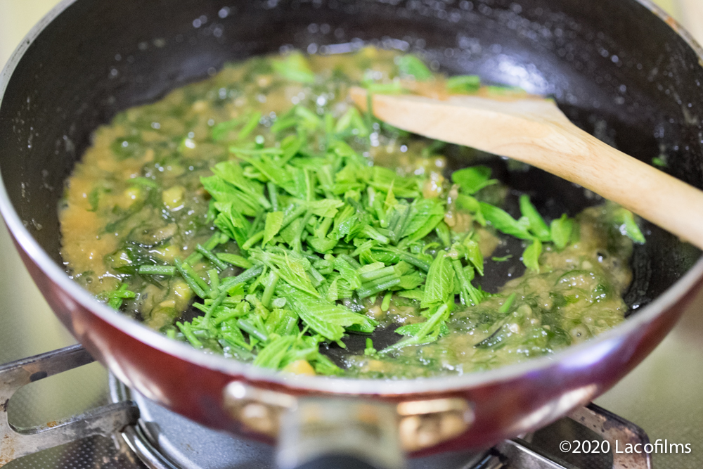 山菜レシピ コシアブラ味噌金沢の動画制作,写真撮影,ドローン空撮 Lacofilms