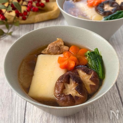 めんつゆで作る『我が家のお雑煮』