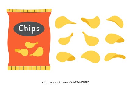 9,900点を超えるポテトチップスのイラスト素材、ロイヤリティフリーのベクター素材グラフィックスとクリップアート - iStockスナック菓子,ポテトチップス 袋, スナック