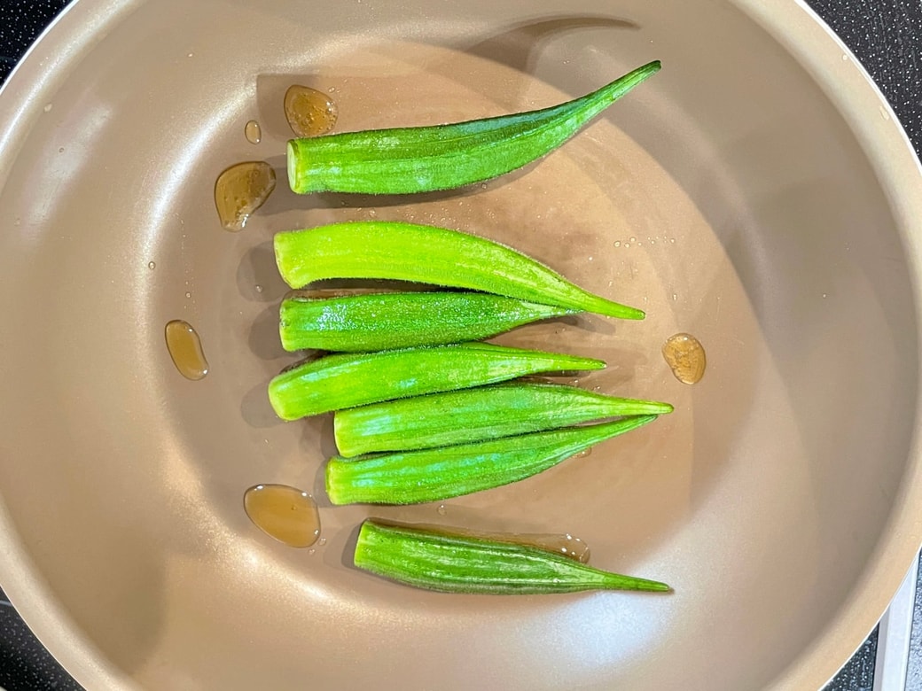 フライパンで簡単！茄子とオクラの焼き浸し