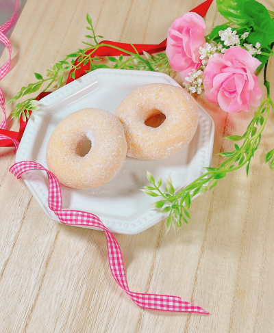 グルテンフリー♪もっちり米粉の焼きドーナツ