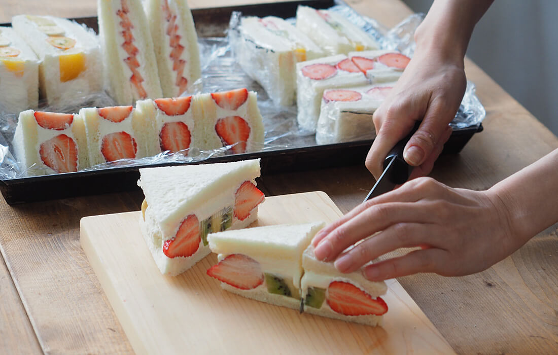 ラップで萌え断♪フルーツサンド ポリラップ レシピ