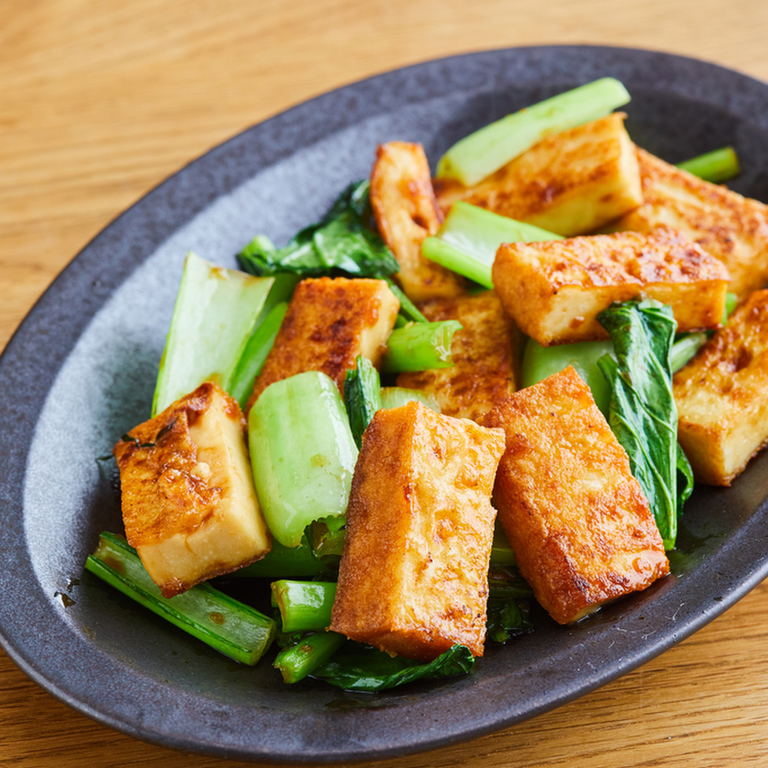 たらと厚揚げのオイスターソース炒め