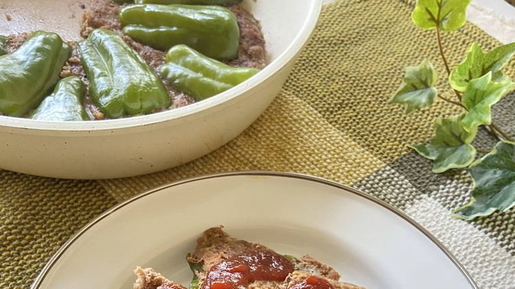 小麦粉も片栗粉もいらない！ピーマンの肉詰め ワンパン15分