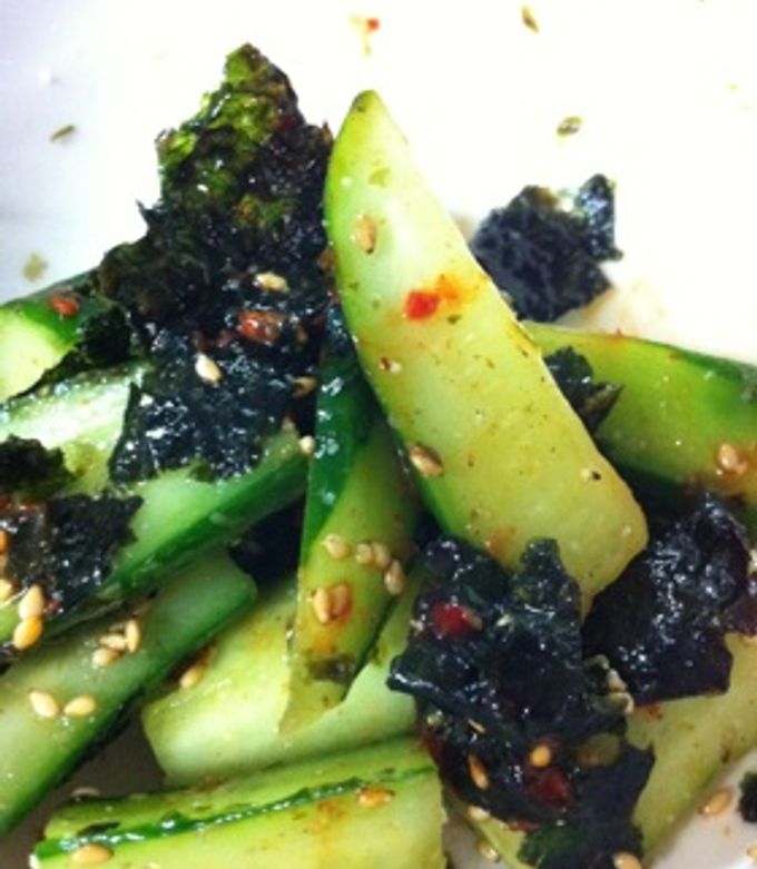 基本からアレンジまで！思わずつくりたくなる「キュウリ 韓国のり サラダ」のレシピ集クックパッド