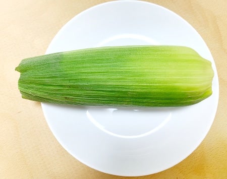 ターンテーブルが無いレンジでとうもろこし3本蒸す方法福岡 久留米 博多 ジュエリーショップのポーセラーツスクール えんじぇる・むーん