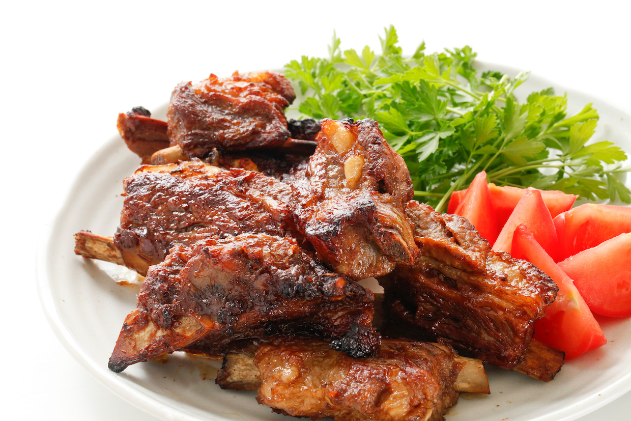 スペアリブとクレソン森のかくれんぼ