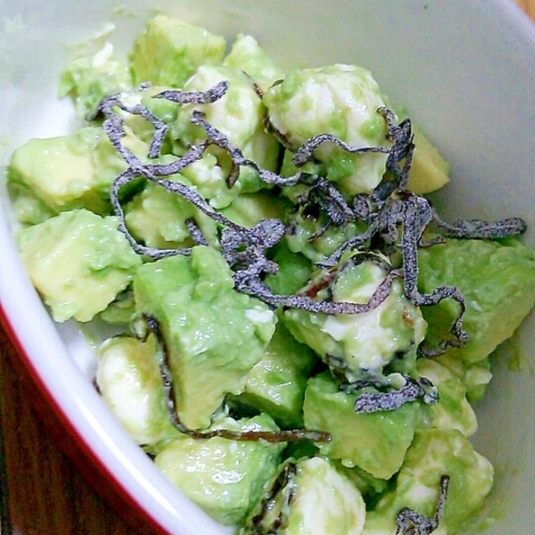 簡単おつまみ♡アボカドとクリームチーズの塩昆布和え レシピ・作り方 by Guuママ✩*˚お返しレポートお休みします✩*˚ - 楽天レシピ
