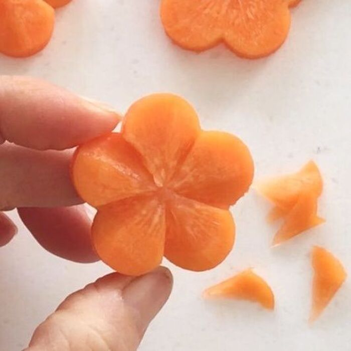 人参の飾り切り ねじり梅型不要by ガブリエラ＊クックパッド簡単おいしいみんなのレシピが392万品