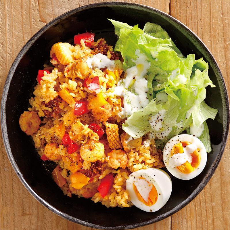 ジャンバラヤ風炊き込みご飯 - おすすめレシピダイエー食の情報