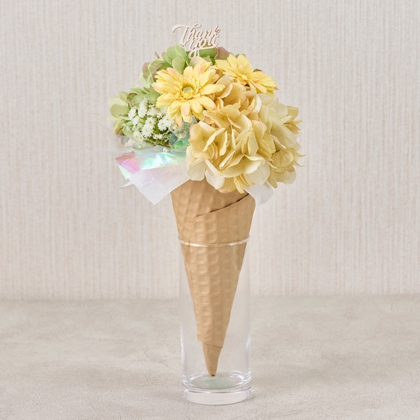 アイスクリーム型の花束Fla-co フラコ- フラワーアレンジ作品投稿サイト