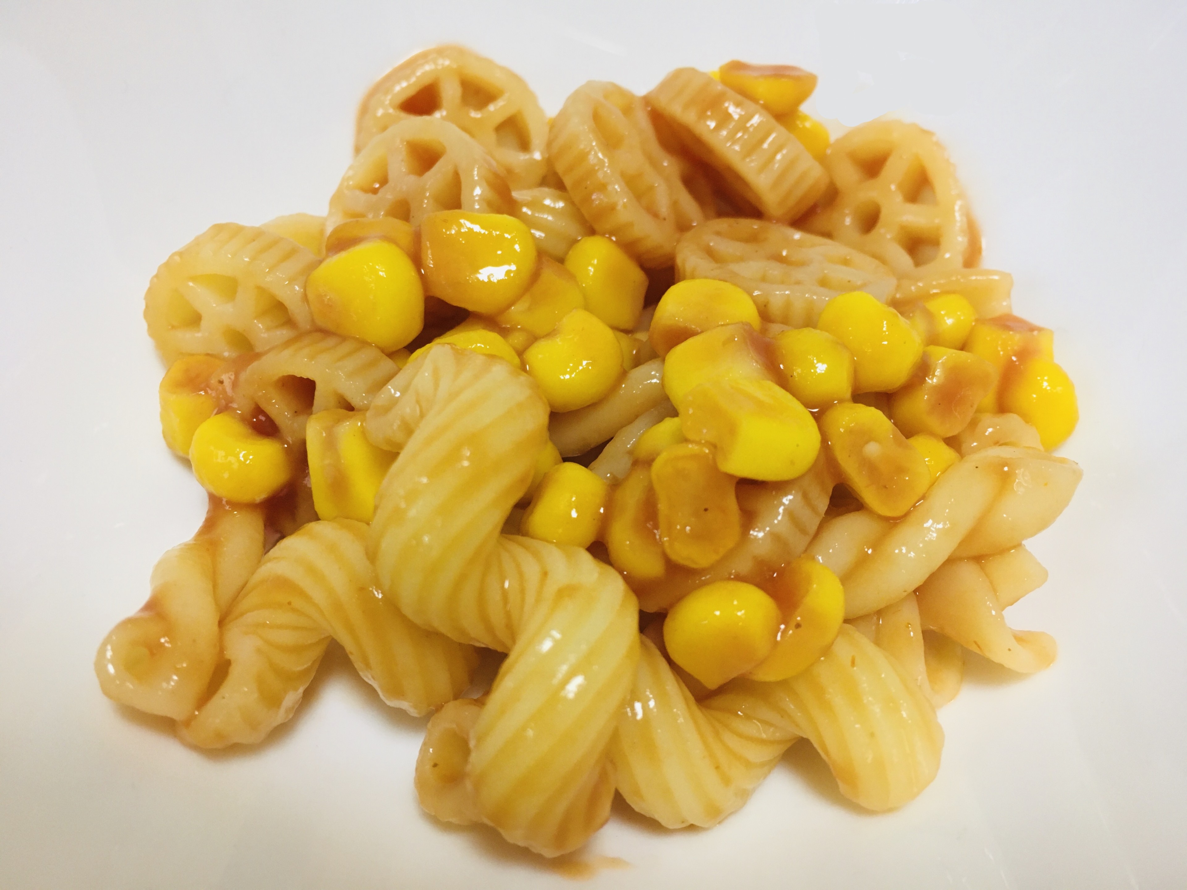 とうもろこしとベーコンのバター醤油和えお弁当お弁当おかず簡単レシピ時短レンチン電子レンジおかずレシピ2210:のんびり毎日 日々の暮らしの食卓 いただきますのレシピ 時々 編み物