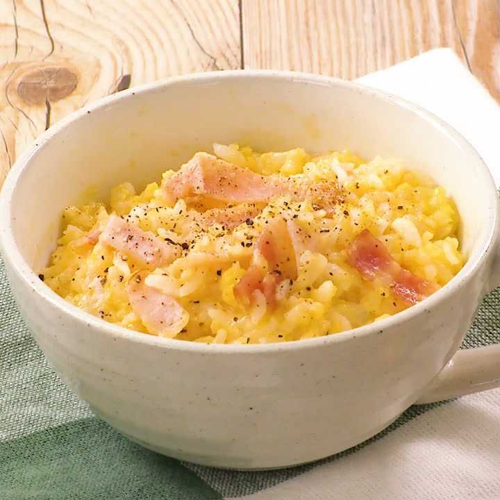 5分でチーズリゾット