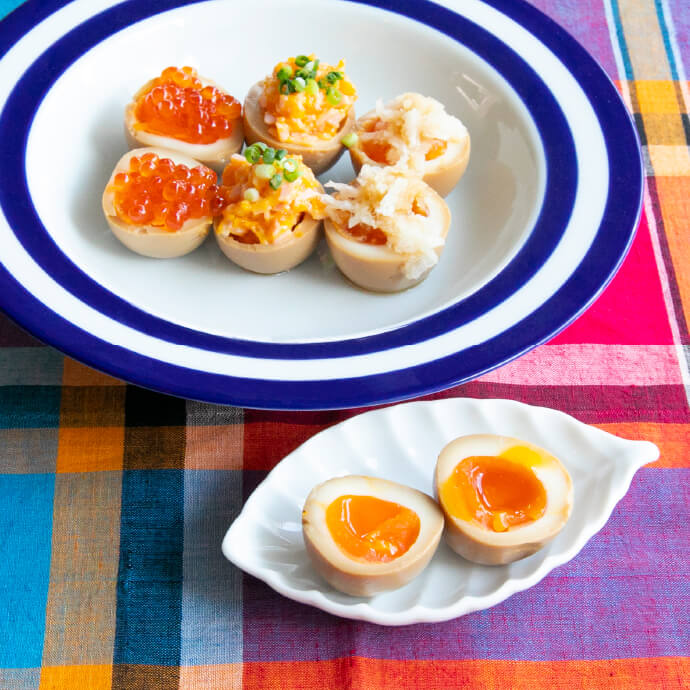 とろっと「半熟煮卵」味が染みて絶品！煮卵でのっけご飯もおすすめ♪