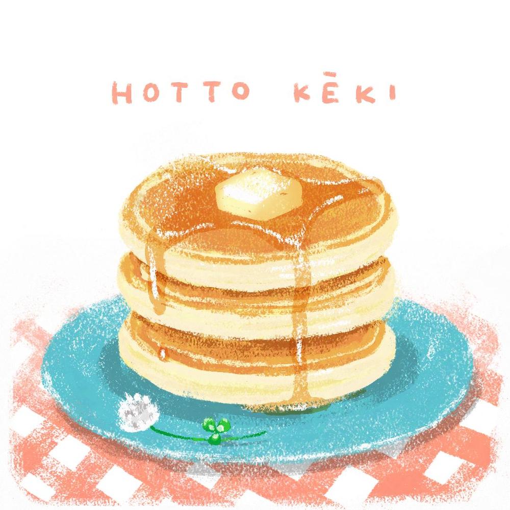神戸で食べたパンケーキのイラスト♪free blogフードイラストレーター いわさきまゆこ