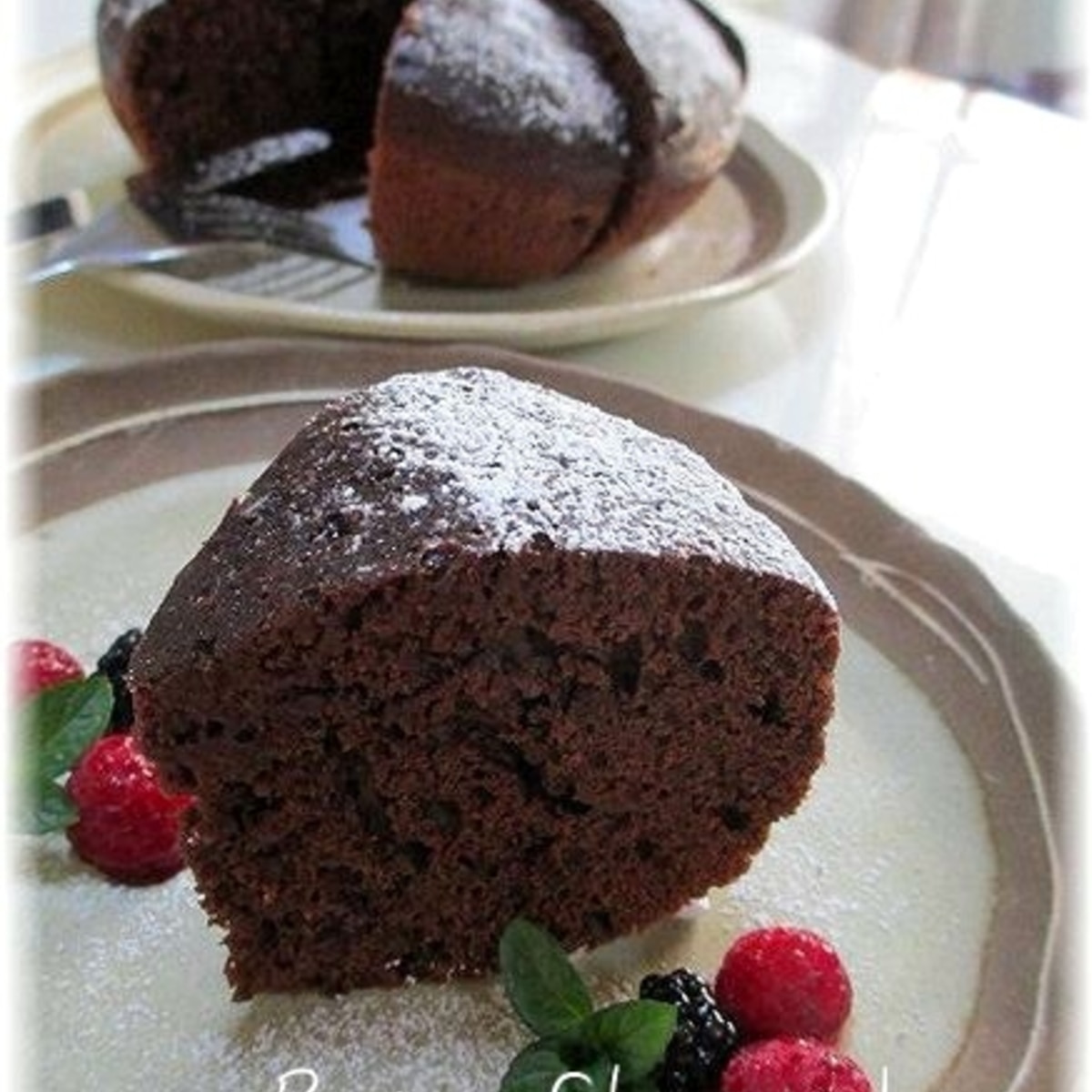 炊飯器で作るチョコレートケーキ