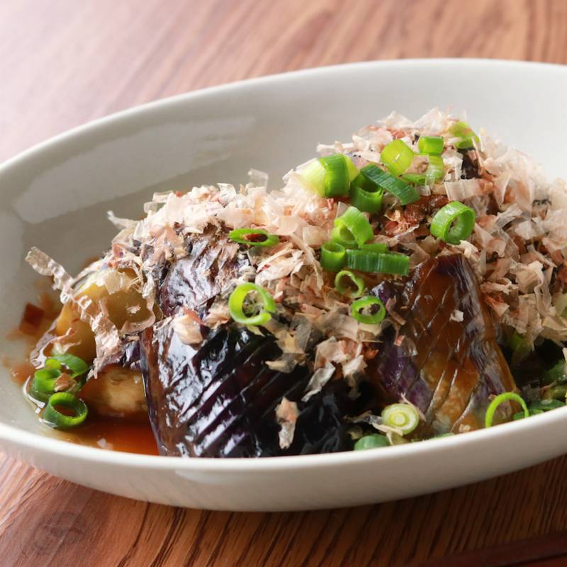 丸ナスのステーキ 茄子・なす