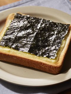 韓国海苔とハム・チーズのトースト♪